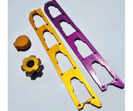 Pieza de aluminio anodizada con acabado uniforme